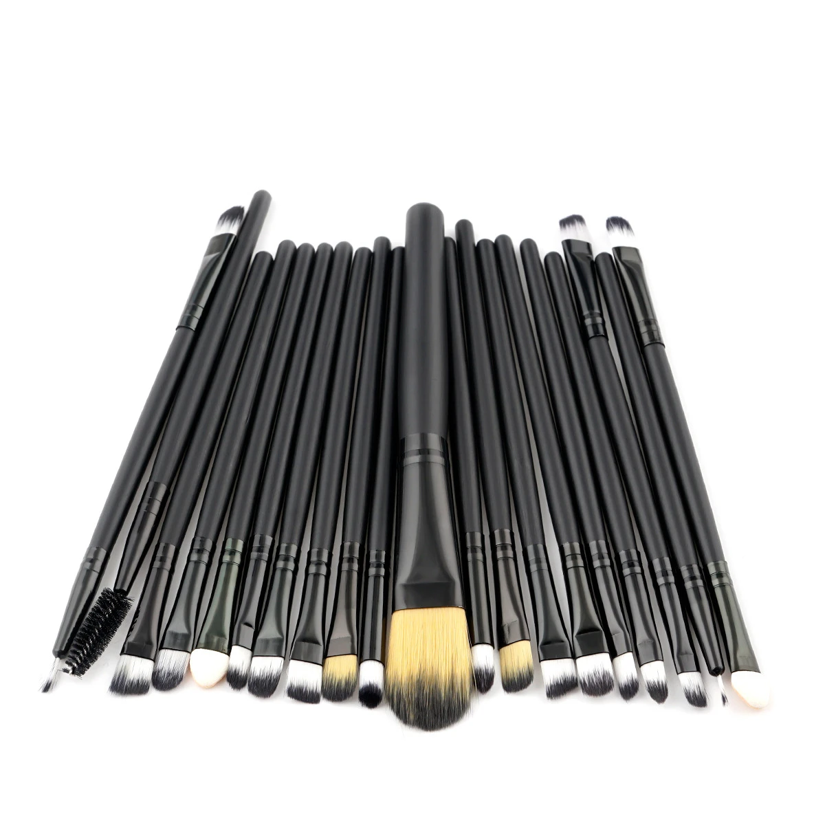 20/5Pcs Hot Sell Makeup Brushes Set Eye Shadow Foundation Powder Eyeliner Eyelash Eyebrow Brush Cosmetic Beauty Make Up Tool Kit - Handle Color: Black Black