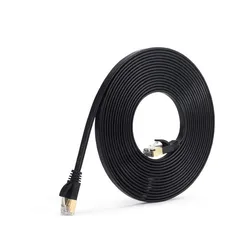 High - Speed Ethernet Network Cable - Durable UTP Patch Cord for Routers, Various Lengths (CAT7 Black)