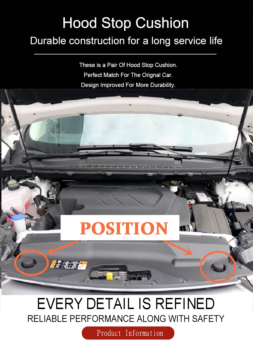 2011 ford edge brake booster replacement on Wooeight 2pcs Cv6z16758a Cv6z 16758 A 8v4z16758b Hood Stop Cushion Rubber Bumper Fit For Ford C Max Edge Escape Focus Lincoln Interior Mouldings Aliexpress