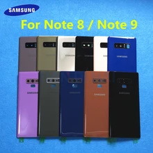 Note9 8 задний Панель стеклянная задняя крышка батарейного отсека для samsung Galaxy Note 9 N960 N960F Note 8 N950 N950F N950FD Батарея двери
