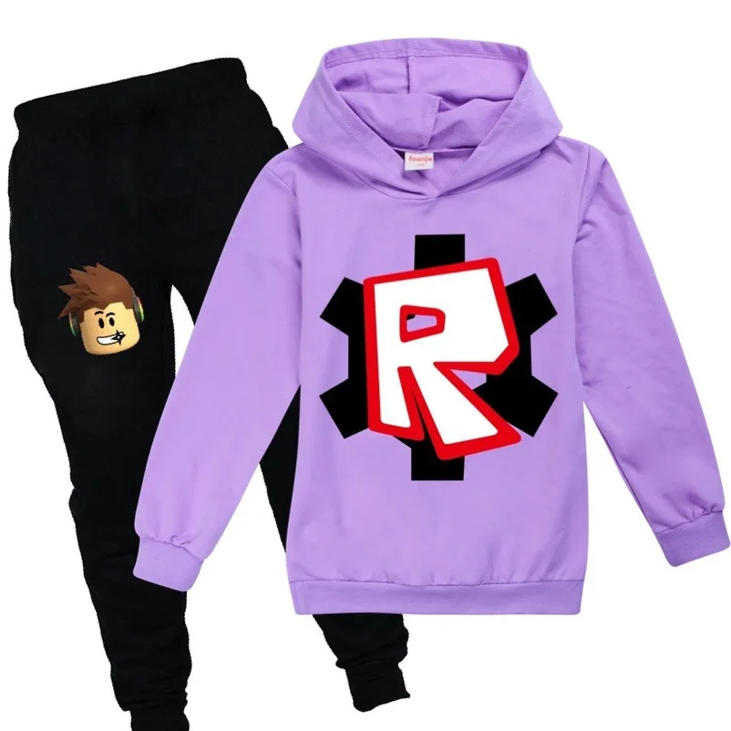 Худи Roblox 2020 детские толстовки модная детская футболка с капюшоном пальто для