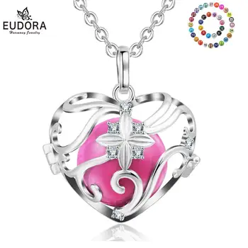 

Eudora 20mm Harmony Chime Ball Mexican Bola Crystal locket Cage Pendant Pregnancy Sounds Ball Pendant for Pregnant Women K202N20