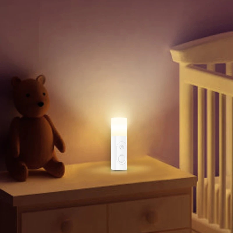 

Intelligent human body induction night light, rechargeable, portable handheld bedside LED cabinet light