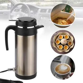 

Car Electric Kettle Universal Travel Heating Water Bottle Warmer Stainless Steel Food Grade Material Drinking Cup