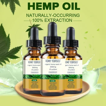 

New Hemp Seed Massage Oil Relieve Pain Improve Sleeping Promote Blood Circulation Reduce Anxiety