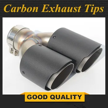 

Free Shipping: 1 Piece Y Model Carbon Exhausts Dual End Tips for B MW B ENZ A UDI V W Exhaust Dual Muffler Pipes Tail Tips