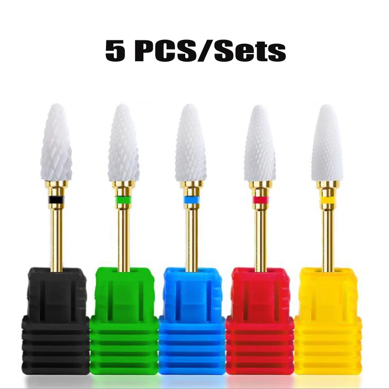 

Ceramic Nail Drill Bits Sets Manicure Milling Cutters Rotary Burr Cutters Clean Files Manicure Machine Drill Bit Set Nails Drill