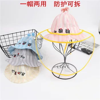 

Kids Boys Girls Anti-spitting Protective Hat Dustproof Cover Casquette Cap Hat Hat כובעים соломенная шляпа Шляпа пляж Sun hats