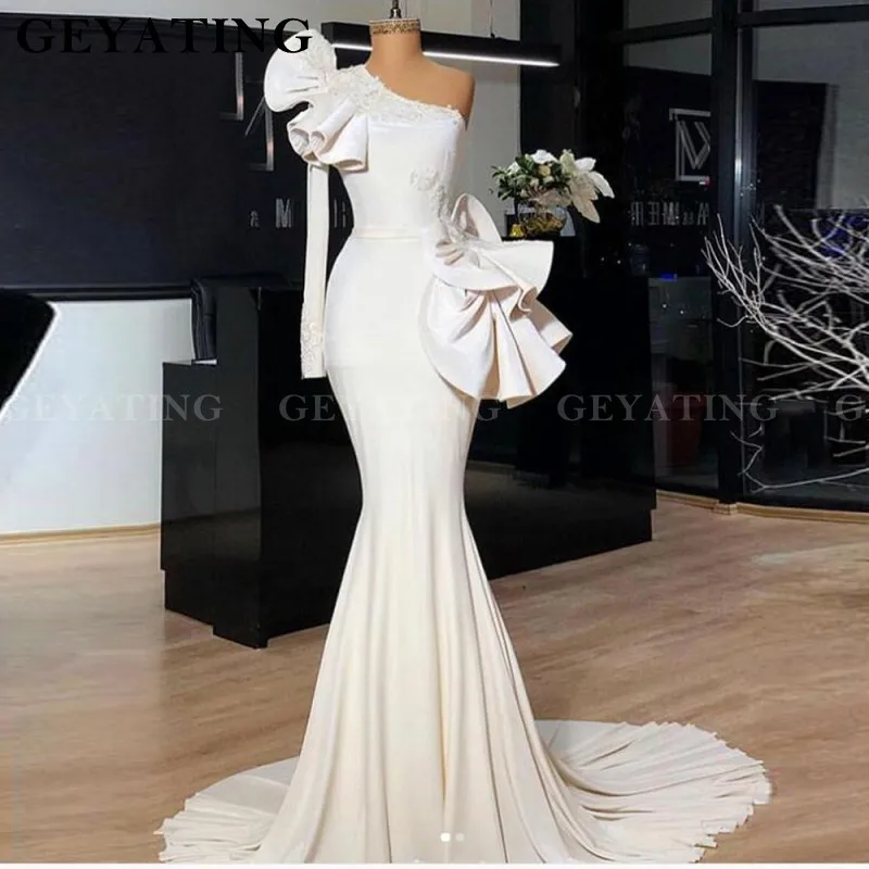 off white evening gown