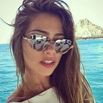 

2020 New Fashion Women Cat eye Sunglasses Retro brand design Small frame sun glasses ladies eyewear vu400 oculos de sol feminino