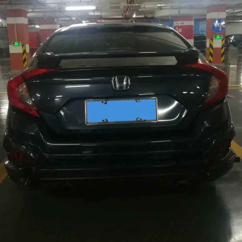 Для Honda Civic спойлер высокого качества ABS Материал грунтовка цвет заднего крыла автомобиля задний спойлер для Honda Civic