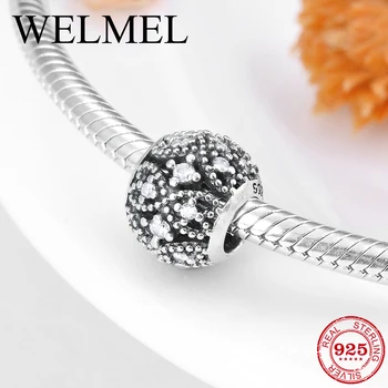 

Authentic 925 Sterling Silver Bead Bow Crown hollow out Beads for Jewelry Making fit Women Bracelet Necklace Jewelry Hot sale