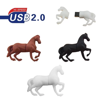 

Cartoon USB Flash Drive 64GB Pen Drive 32GB Pendrive 16GB 8GB 4GB New Style Hot Sale Cartoon Horse Pendrive USB 2.0 Memory Stick