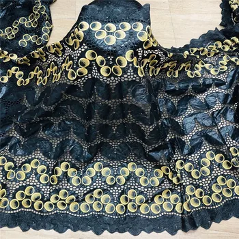 

New arrival Blue african BAZIN riche fabric with Embroidery lace african Guinea Brocade cotton fabric 27L071260