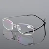Rimless Reading Glasses Men Titanium Alloy Women Square Fold Frameless Eyewear Presbyopic +1.0 +1.5 +2.0 +2.5 +3.0 ► Photo 2/4
