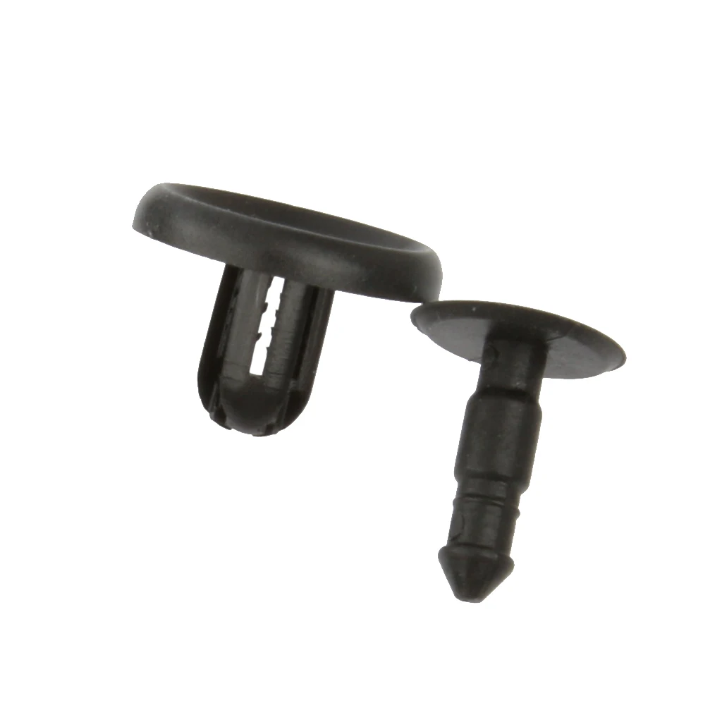 30Pcs 7mm Hole Nylon Push Type Retainer Clips, Bumper Fastener Rivets Replacement for Toyota #90467-07201