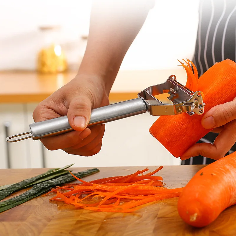 Stainless Steel Multi-function Vegetable Peeler&ampJulienne Cutter