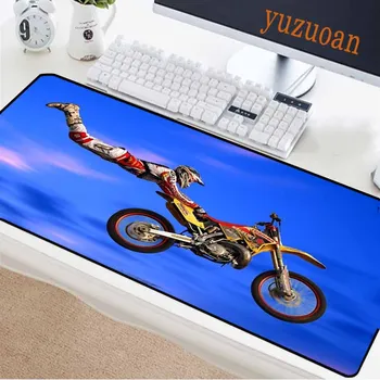 

Yuzuoan Computer Game Mouse Pad Natural Rubber Non-slip Speed Version High Difficulty Flying Motorcycle Home Keyboard Desk Mat