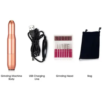 

Nail Art Tools Mini Electric Grinding Machine Set Manicure Pedicure Remover Home Beauty Salon Portable Nail Polisher