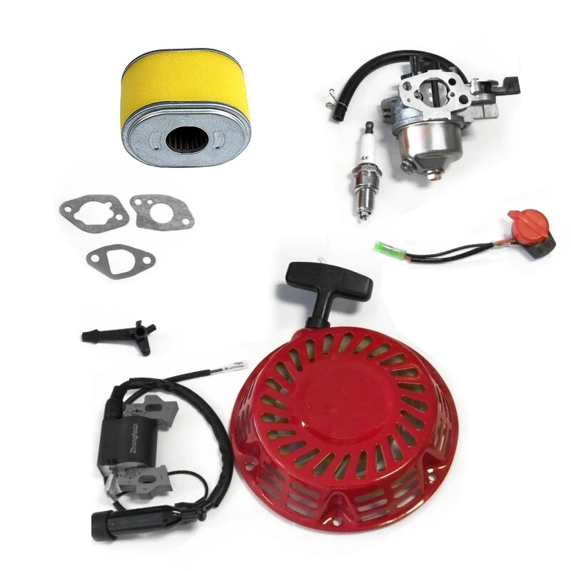 

Power Carburetor Kit Plug Ignition Coil Recoil Gaskets Outdoor Engine Tools For Honda GX140 GX160 GX200 Lawn Mower Parts