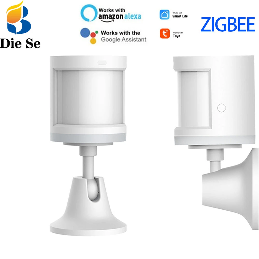 Zigbee Sensor de inteligente, Sensor de cuerpo humano, Tuya Smart Life, Control inalámbrico para el sistema de alarma de casa, funciona con Alexa y Google Home|Sensores de movimiento - AliExpress