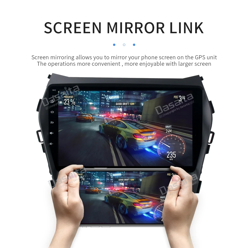 Excellent 9" Android 9.0 Car GPS Radio Player for Hyundai IX35 2013 2014 2015 with Octa Core 4G RAM 32G ROM Stereo GPS Navigation Headunit 12