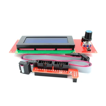 

3D Printer Kit Smart Parts RAMPS 1.4 Controller Control Panel LCD 2004 Module Display Motherboard Blue Screen KOQZM