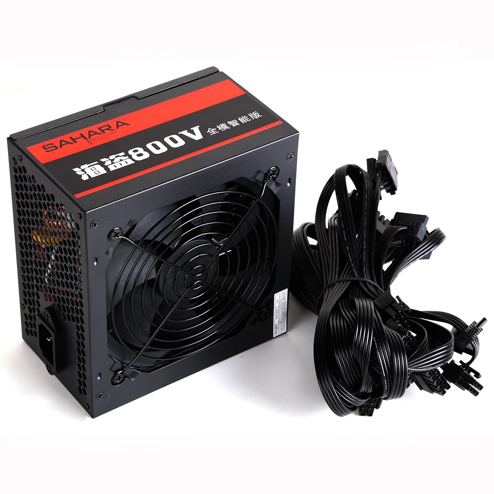 PC 게이밍 전원 공급 장치 풀 모듈, SAHARA PSU 등급 600W 최대 800W 24 핀 12V ATX 컴퓨터, 비트코인 채굴  ETH 코인 채굴 이더리움 - AliExpress