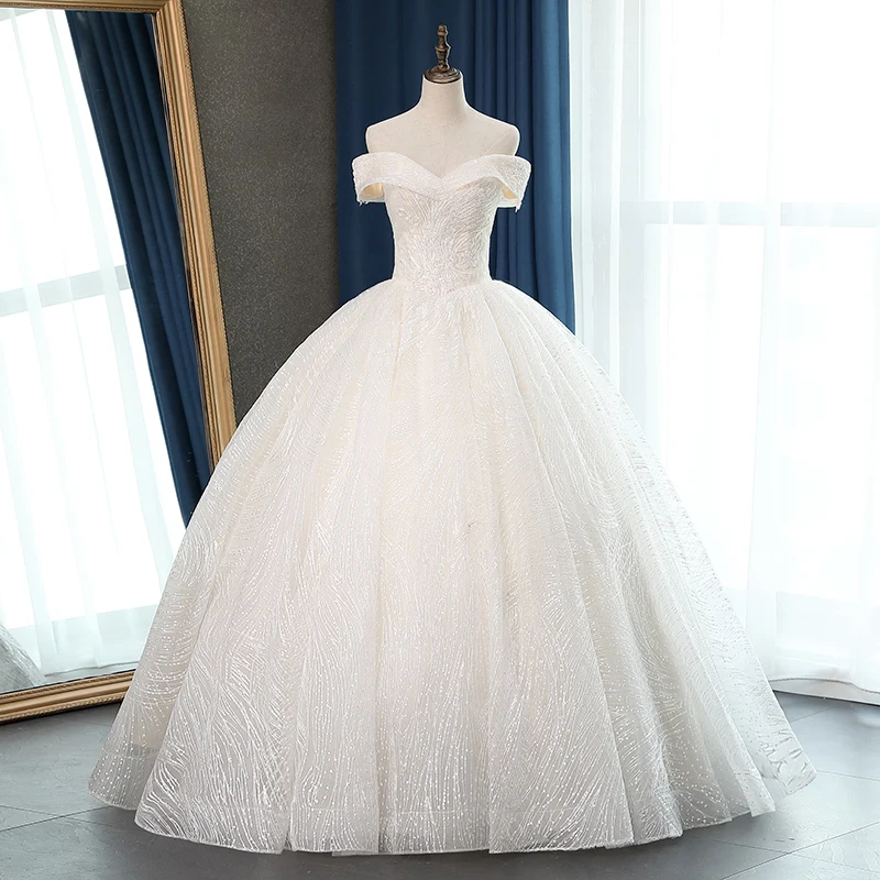 Fansmile новое качество Vestido De Noiva кружевные свадебные платья размера плюс Индивидуальные свадебные платья свадебное платье FSM-057F