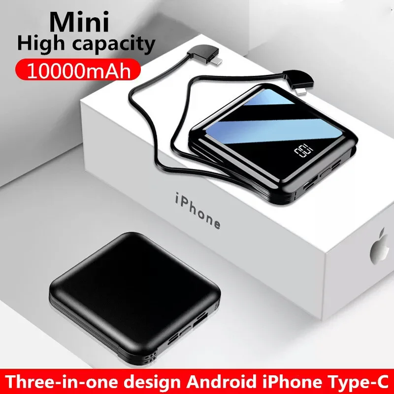 Solar Charger 10000mAh Portable Solar Mini Power Bank ChargerExternal Battery PoverBank 2 USB LED Charger for Xiaomi Huawei