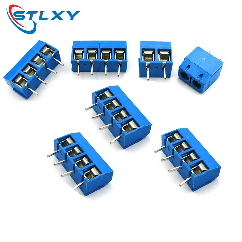 10PCS KF301-2P KF301-5.0-2P KF301 Screw 2Pin 5.0mm Straight Pin PCB Screw Terminal Block Connector KF301-3P