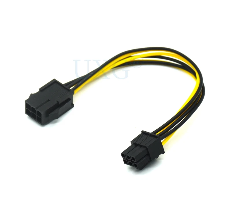 PCIE 6Pin to 6Pin Power Supply Cable Graphics Card Power Extension Cable 6 Pin Connector Male to Female Power Adapter for Mining