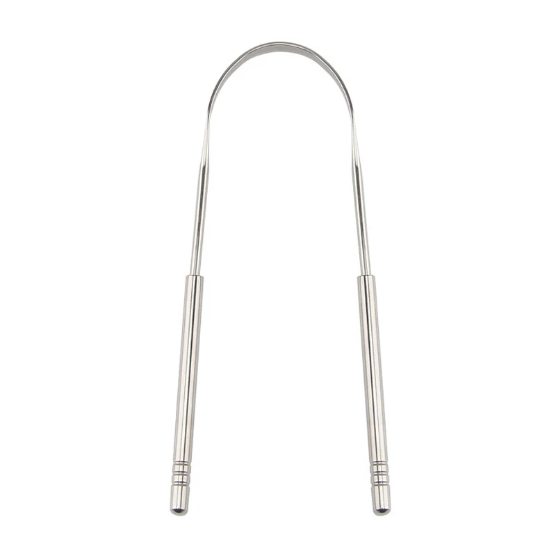 

1 pc Stainless Steel Tongue Scraper Cleaner Fresh Breath Coated Tongue Cleaning Applicator Dental Oral Hygiene Care Tools
