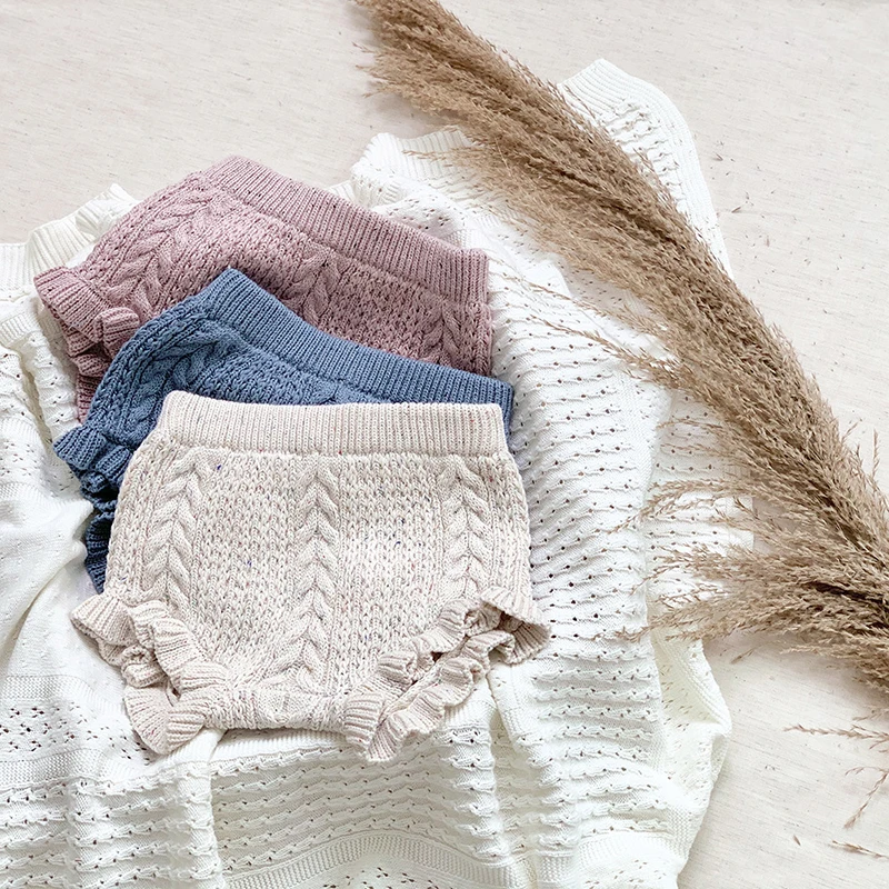 Kids Shorts Spring Autumn PP Knit Baby Boys Girls Casual
