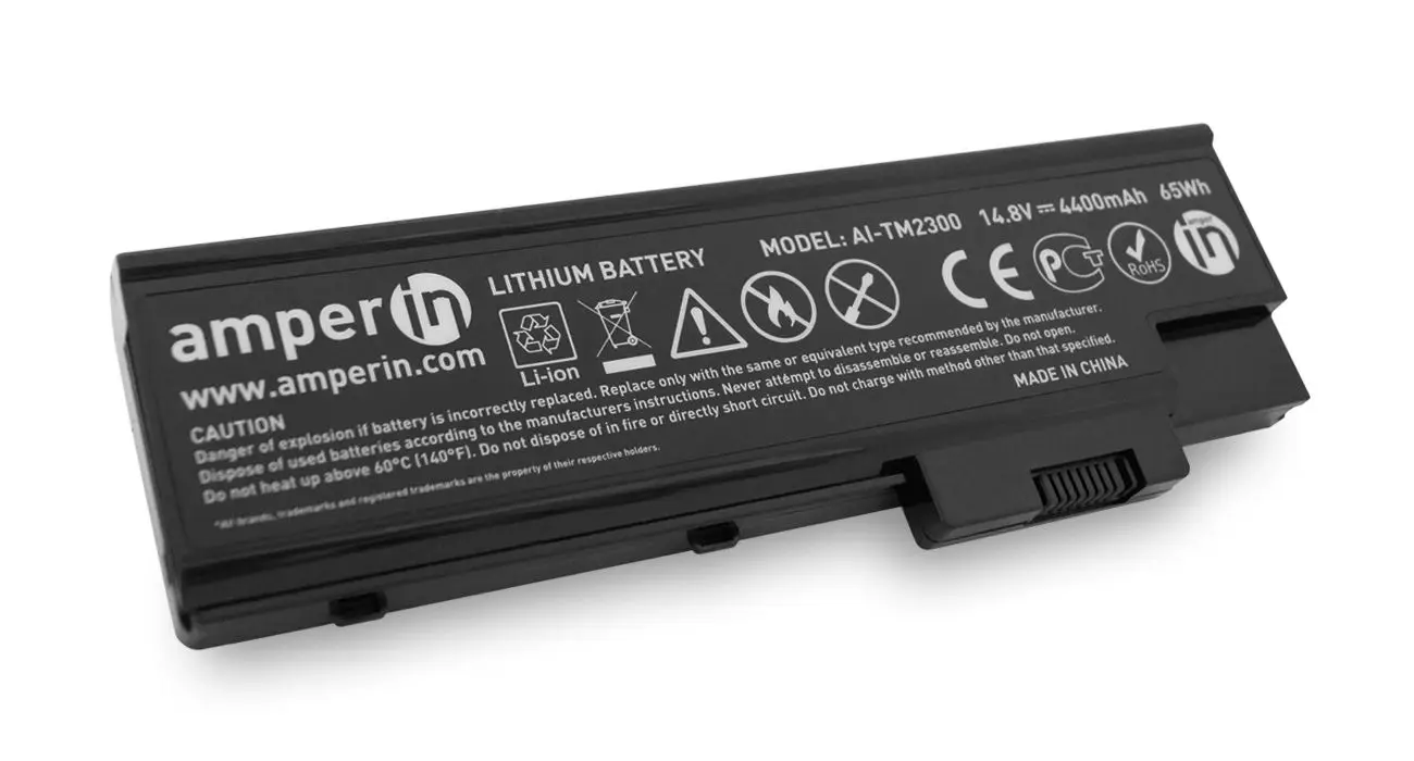 Аккумулятор Amperin AI-TM2300 для Acer Aspire 1000 1410 9300 TravelMate 2300 4500 5610 Extensa 3000 4100 Series p/n: 186 |