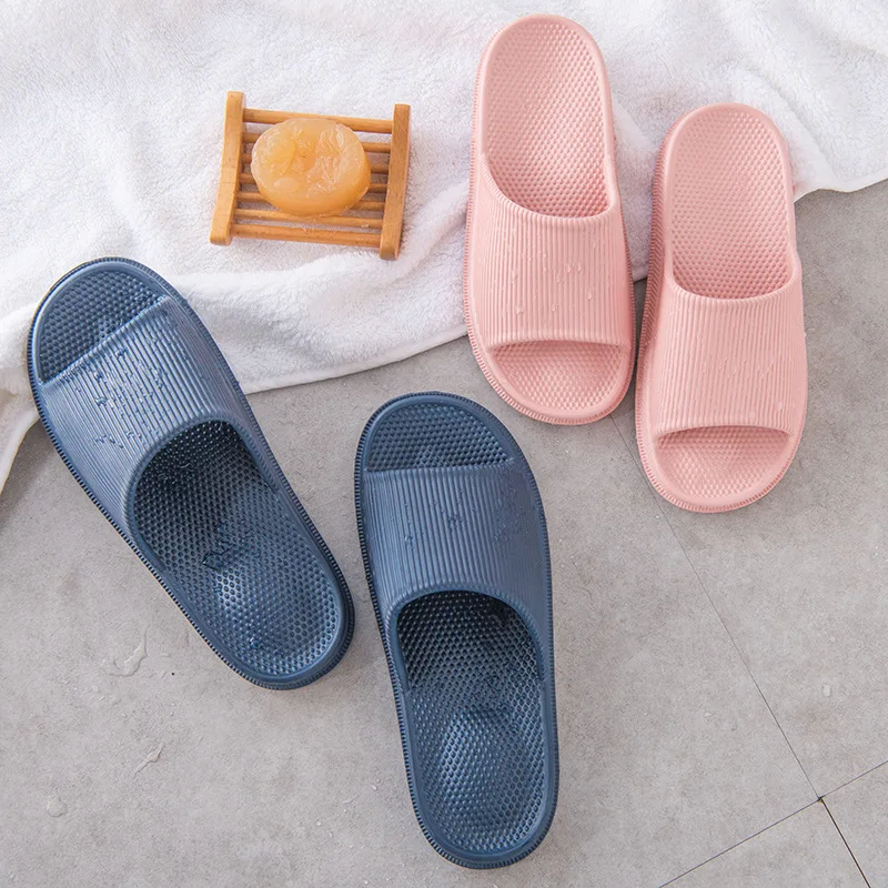 

Summer Couples Eva Outcrop Foot Acupoint Massage Bathroom Slippers Waterproof Anti-slip Bath Slippers Men And Women