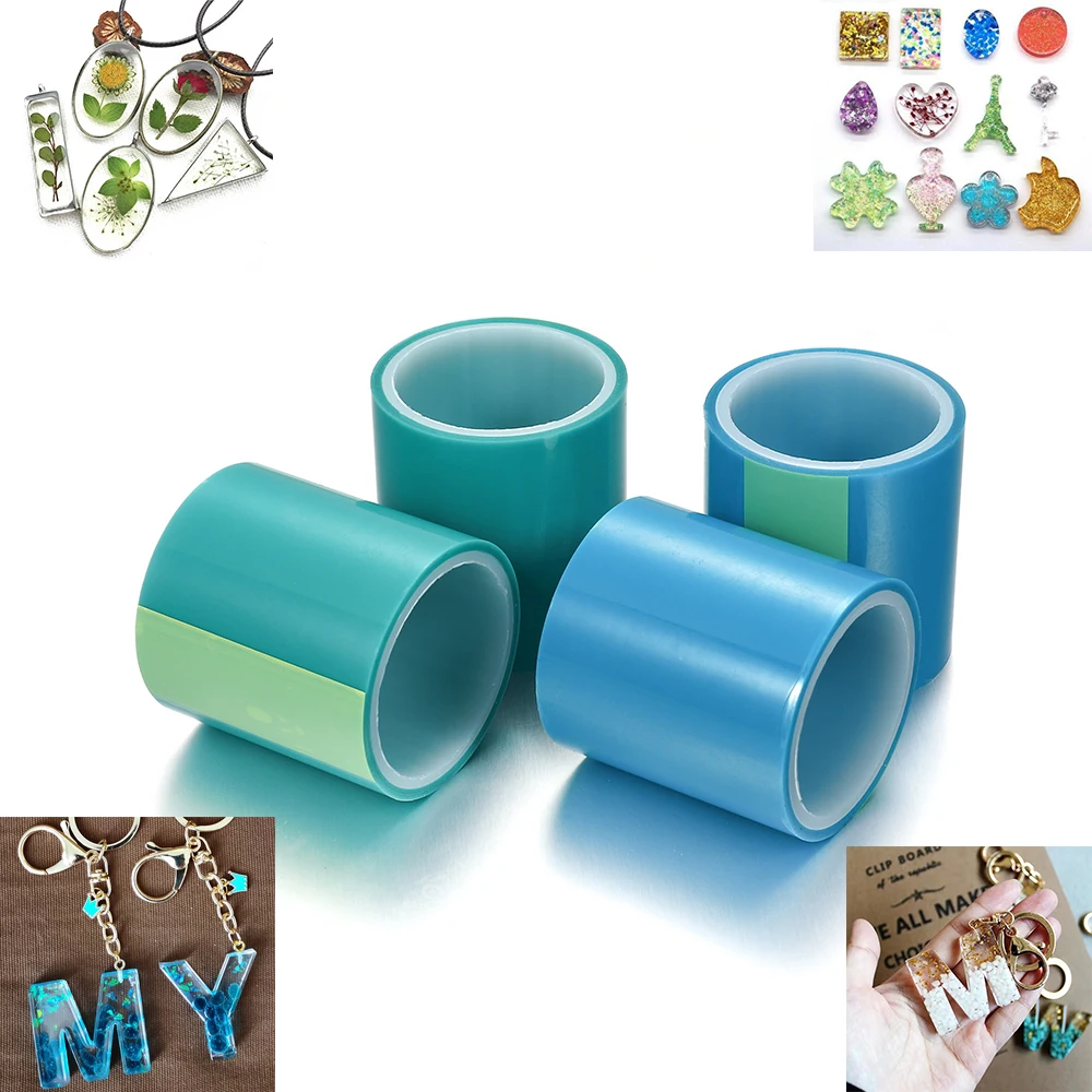 

5cm*5m Seamless Sticky Paper Traceless Tape For Expoy UV Resin Hollow Open Bezel Setting Frame DIY Pendant Craft Jewelry Making