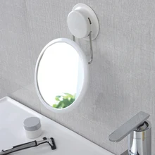360 Вращение сильная присоска косметическое зеркало оформление ванной комнаты зеркало Туалет съемный зеркала для ванной Белый Бесплатный удар