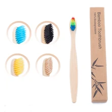 1pcs Kids Bamboo Toothbrush Eco Friendly Children Toothbrush Natural Charcoal Tooth Brush Bamboo Wooden Handle Teethbrush