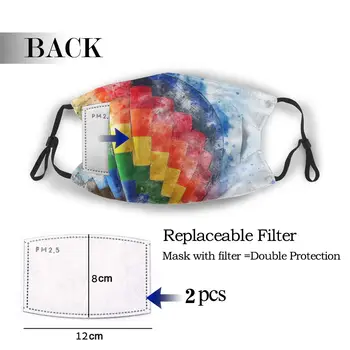 

protective mask with filter Hot Air Balloon anti dust PM2.5 reuse adult teen child girl
