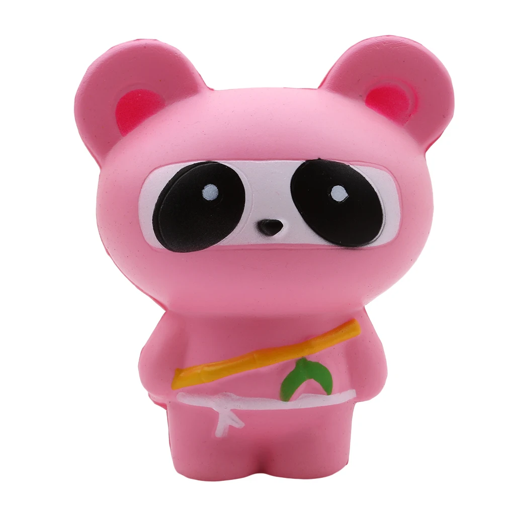 Игрушки для детей Squishi Jumbo Squishy, медленно поднимающаяся антиструнная игрушка для кошек, имитация пищи, хлеба, сквиши, облегчение стресса, забавный подарок - Цвет: pink panda