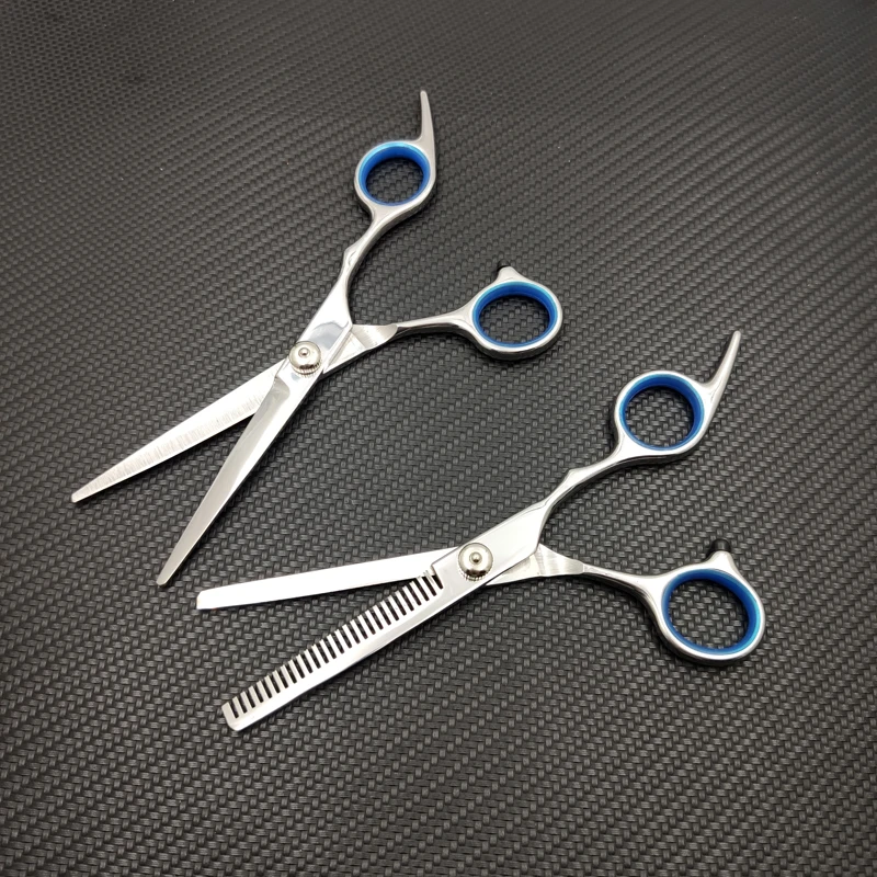 Blue Set Swayboo 6 дюймов стрижка титановые Парикмахерские ножницы для волос 4R13 лезвие из нержавеющей стали ежедневная машинка для стрижки волос ножницы для стрижки - Цвет: Blue Set