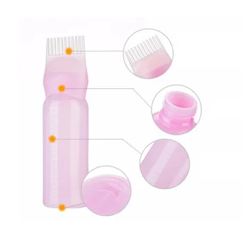 

Root Comb Applicator Bottle Hair Dye Bottle With Combs Hair Color Styling Hot Selling M9 L2