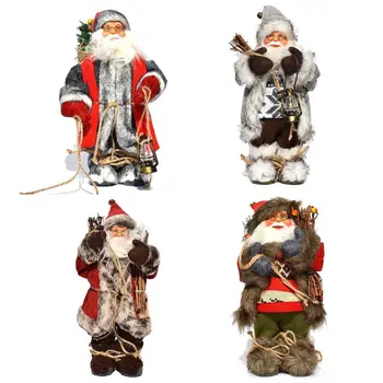 

Christmas Decorations for Santa Claus Standing Dolls Christmas Figurine Festive Decoration Ornaments