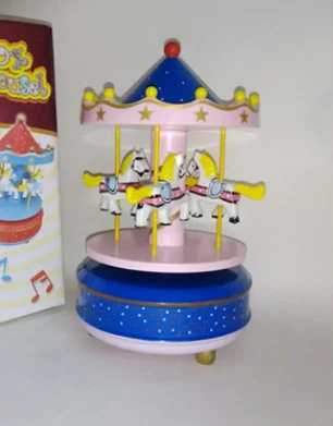 Круглые музыкальные шкатулки Merry-go-round, Геометрическая музыкальная декорация для детской комнаты, подарки унисекс, Деревянная Рождественская карусель, коробка для дома, декорация lf676 - Цвет: style 9