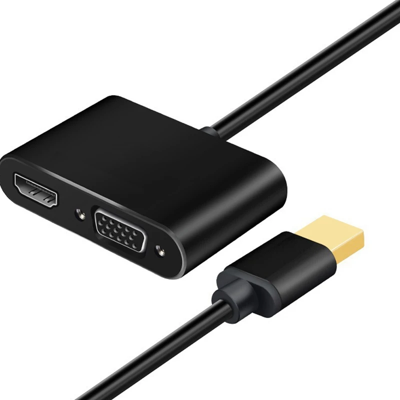 2 в 1 HDMI к VGA адаптер конвертер разделитель и одновременно (20 см)|Адаптеры Type-C| |