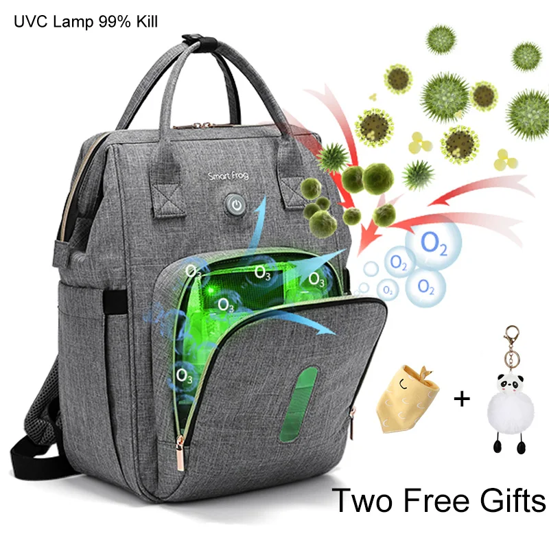 UVC Disinfection Large Capacity Baby Diaper Bag Backpack Bags Organizer For Mummy Maternity Baby Bag For Mom Stroller Diaper Bag UVC Disinfection Large Capacity Baby Diaper Bag Backpack Bags Organizer For Mummy Maternity Baby Bag For Mom Stroller Diaper Bag