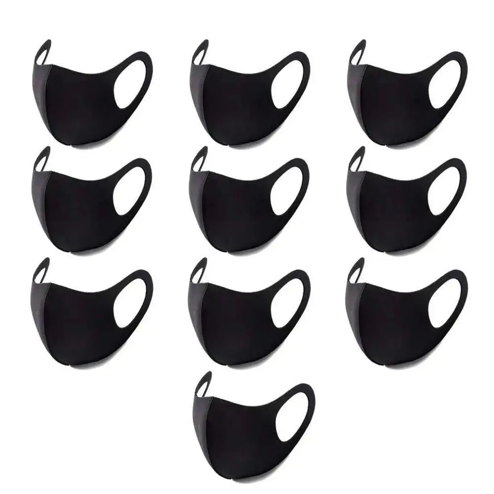 

12pcs Regular Size Mask Protective Mask Black Mask Japan Anti-Pollution Anti Haze Dust Face Mask