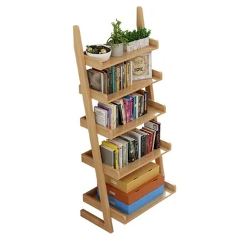 

Solid Wooden Bookshelf, Simple Bathroom Balcony Shelf, Floor-type Living Room Flower Multi-storey Kitchen Shelf Panana Store