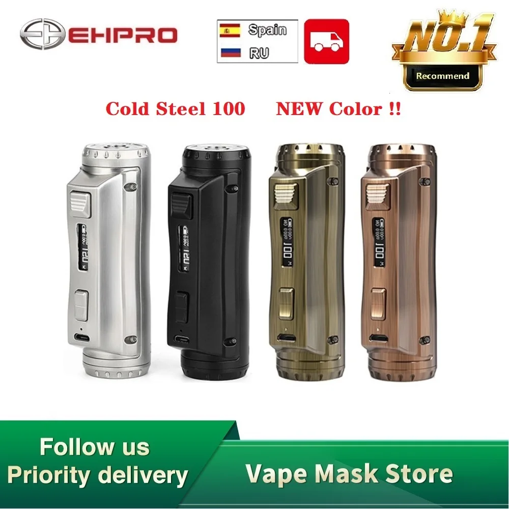 Najtaniej Oryginalny Ehpro Cold Steel 100 120W TC box mod z ultraszybką prędkością wypalania 0.0018S i oprogramowanie online aktualizacja vs OBS Cube Drag 2